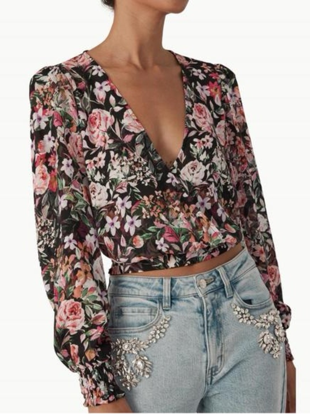 Generation Love Avanna Floral Wrap Blouse